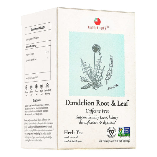 Herb Tea: Dandelion Root & Leaf for Detox & Digestion by HealthKing