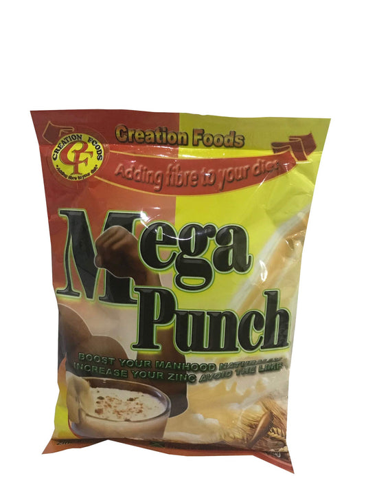 Mega Punch Jamaica's Finest Breakfast and Sports Men's Health Drink by Creation Foods (150 Grams) (3 Pack)