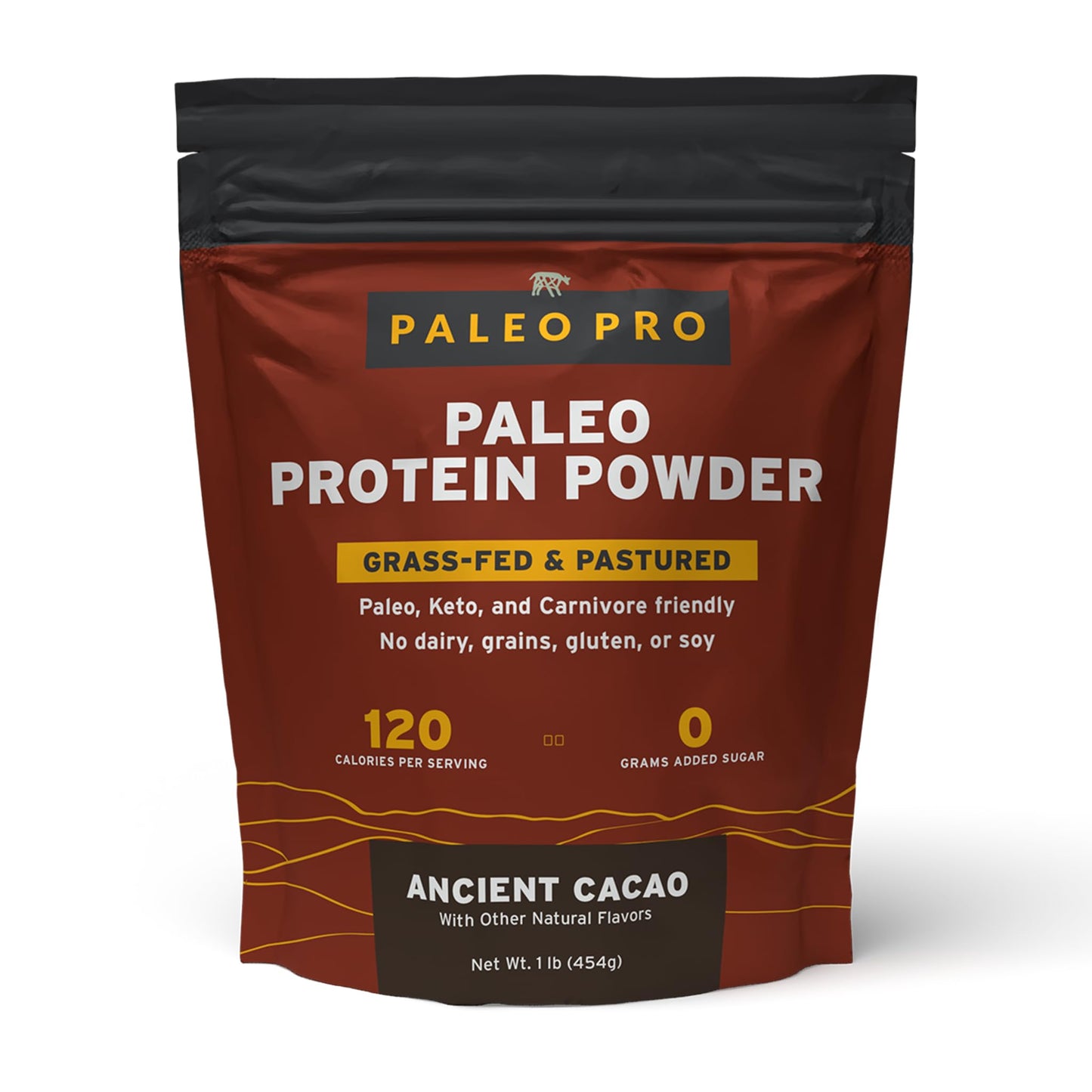Paleo Pro Beef Protein Powder - Grass Fed Protein Powder Isolate - Pure Animal Based Pastured & Cage-Free | Dairy & Gluten Free, Natural and Clean Proteins for Paleo & Keto - 15 Days Supply (Cacao)