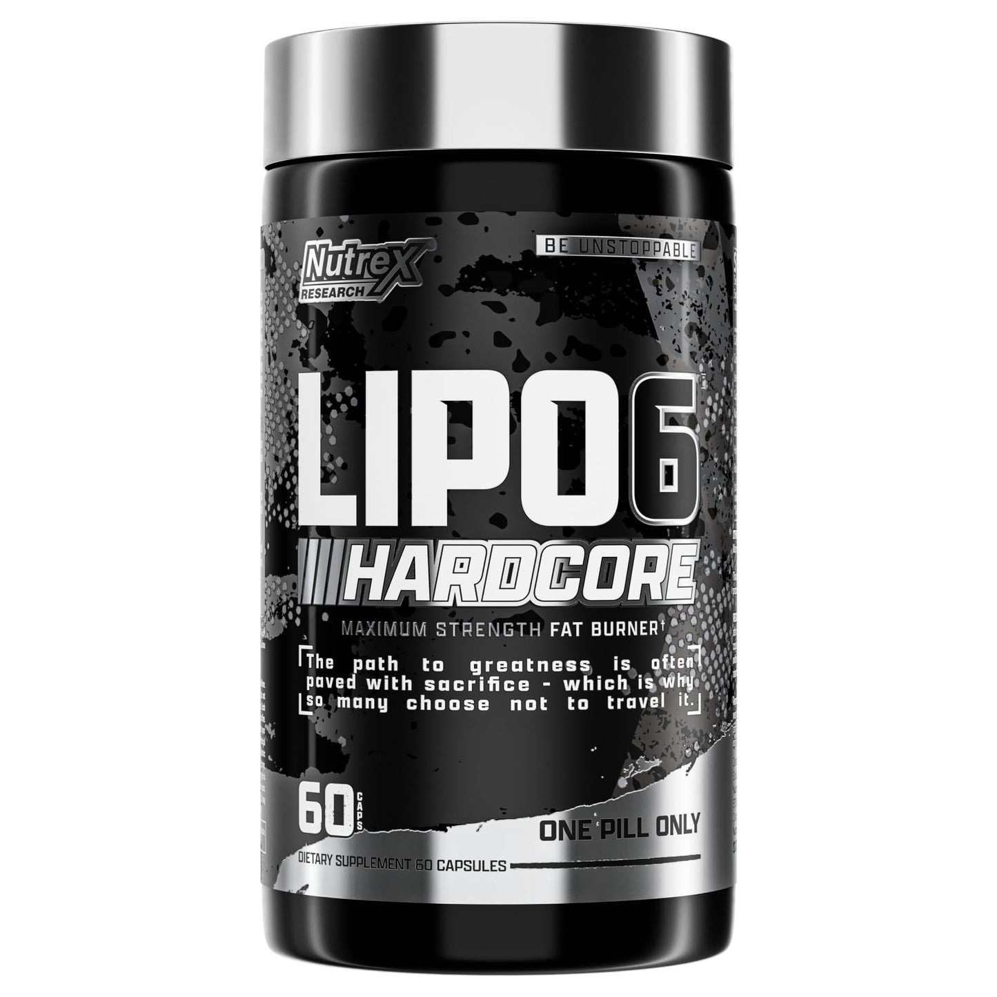 Nutrex Research Lipo-6 Hardcore Supplement, Supports Metabolism & Energy, Dietary Capsules - 60 Count