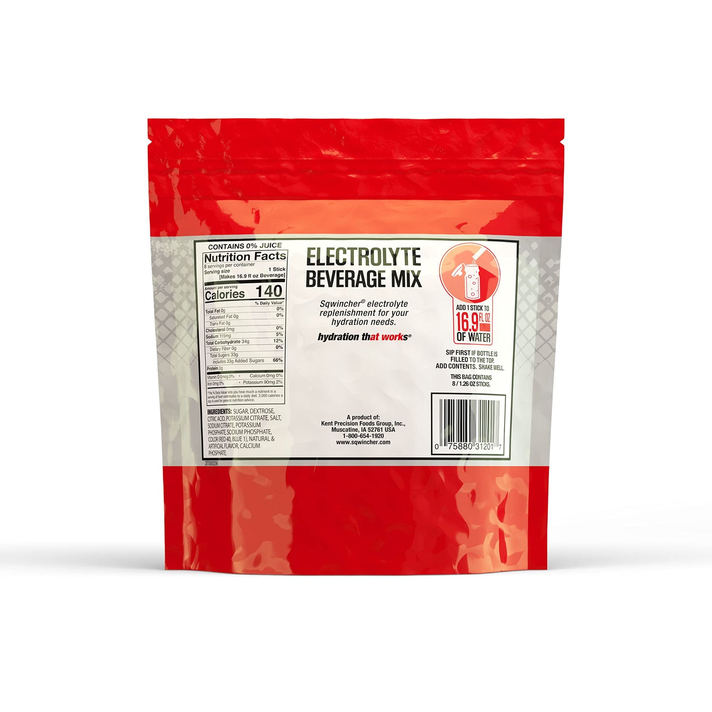 Sqwincher QwikServ, Fruit Punch, 1.26 oz (Pack of 16)