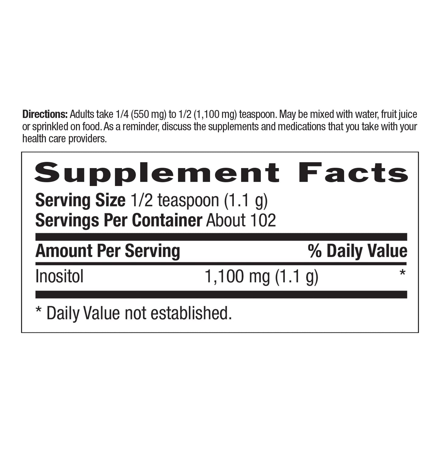 Country Life Inositol Powder - 8 Ounce