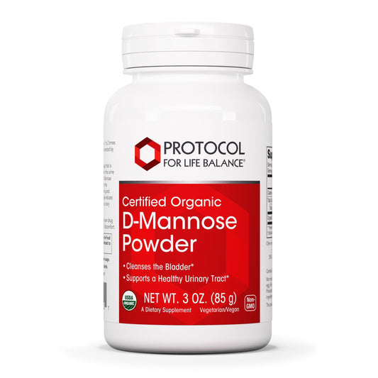 PROTOCOL FOR LIFE BALANCE D-Mannose Powder - 2g per Serving - Bladder Cleanse - Support Health Urinary Tract - for Men & Women - Kosher & Non-GMO - 3 oz