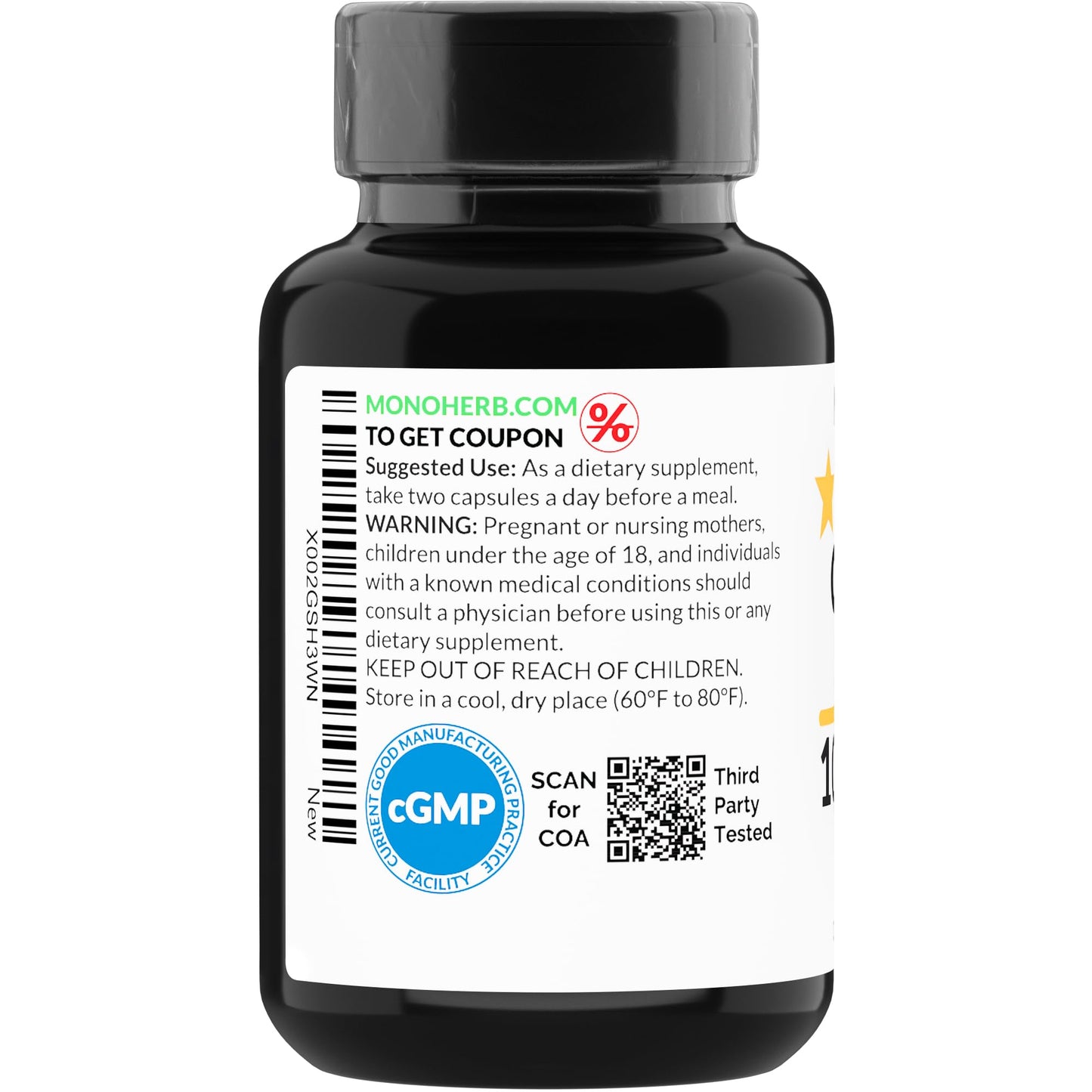 MONOHERB Guggul Extract 1000 mg - 90 Vegetarian Capsules