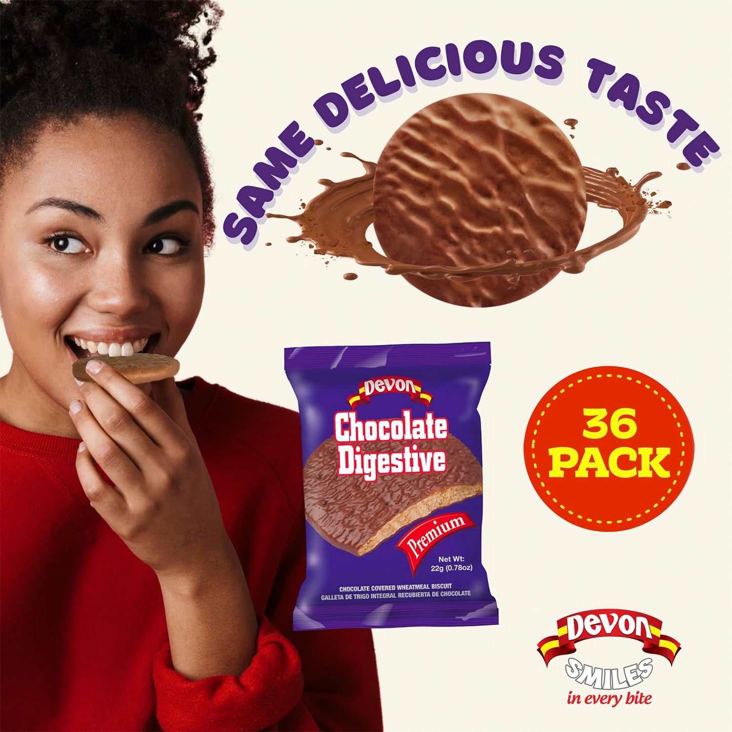 Devon Chocolate Digestive 36 Pk