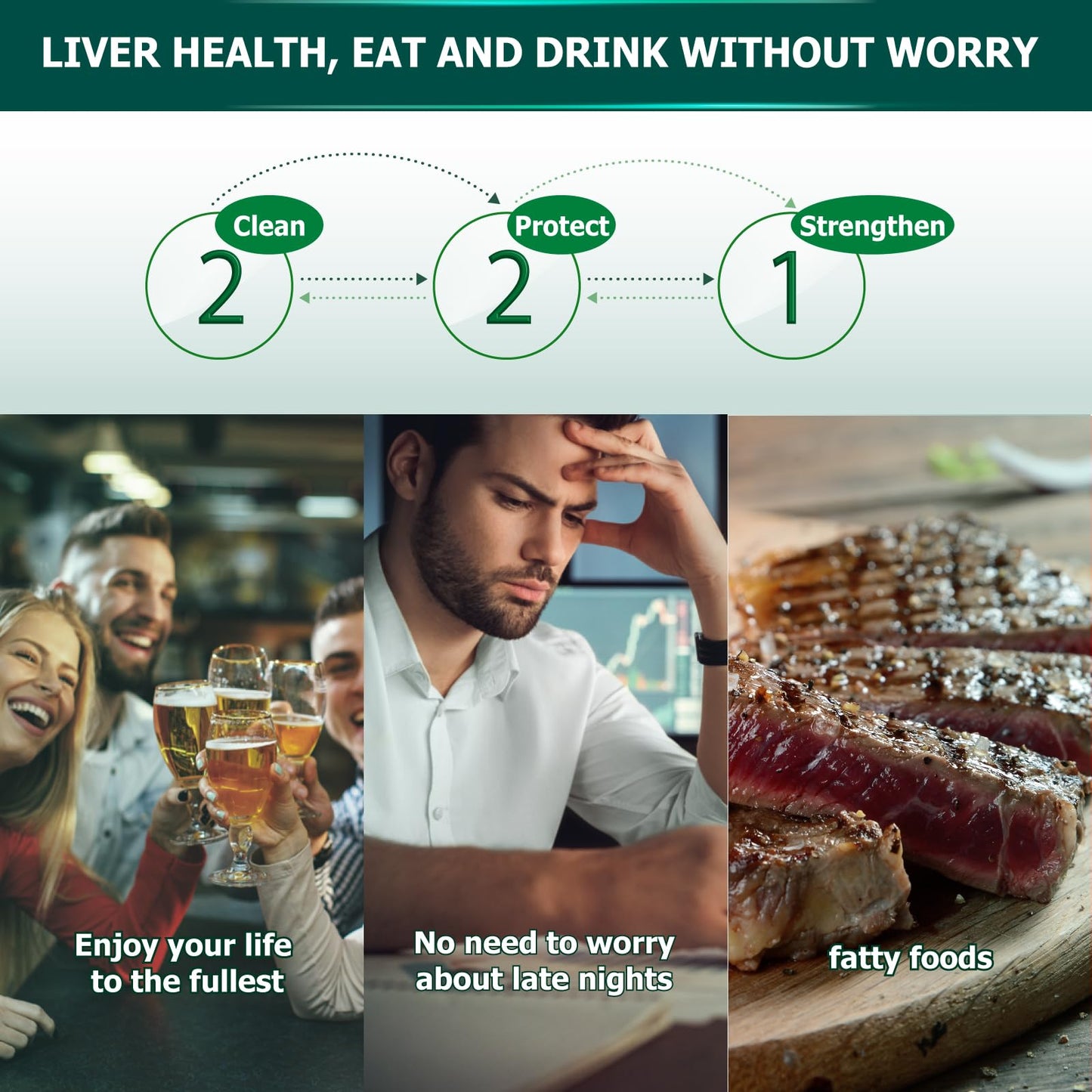 ESTHELIV Liver Cleanse Detox & Repair New Generation ! PQQ + Inositol Formula Updated V2.0 (Non- Milk Thistle Liver Supplement, for Liver Detox - 30 Days Supply