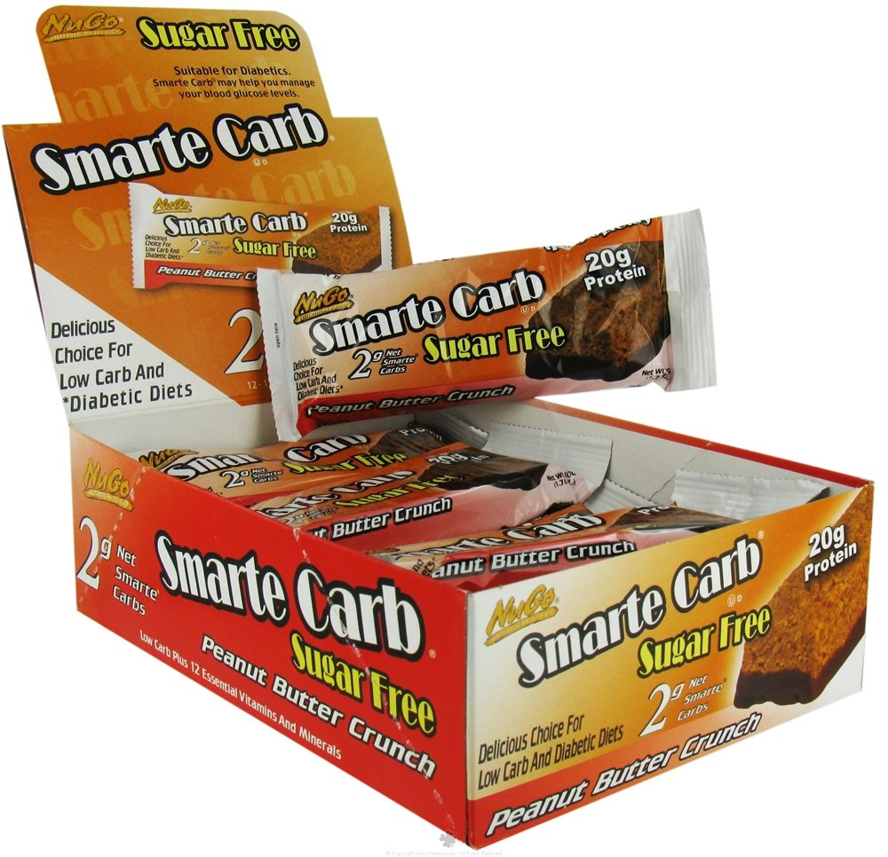 NuGo Nutrition Smarte Carb Peanut Butter Crunch Bar 12 Bar(S)