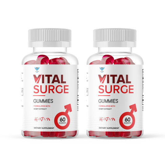 (2 Pack) Vital Surge Gummies, Vital Vita Surge Advanced Extra Strength Formula Gummy Mens Detox Vitamin Supplement - Vitalsurge Gomitas Vita-Surge All Natural Vitasurge Gummys (120 Gummies)