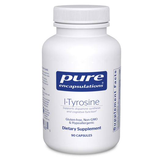 Pure Encapsulations L-Tyrosine - Amino Acid Supplement - for Brain Support, Dopamine & Thyroid Function* - Vegan & Non-GMO - 90 Capsules