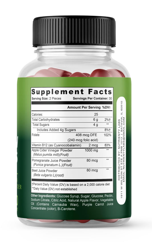Zonata (3Pack) Nutra Pro Keto Gummies, Nutra Pro Keto ACV Gummies, NutraPro Keto Apple Cider Vinegar Gummies, Premium Keto ACV Gummies, 180 Gummies