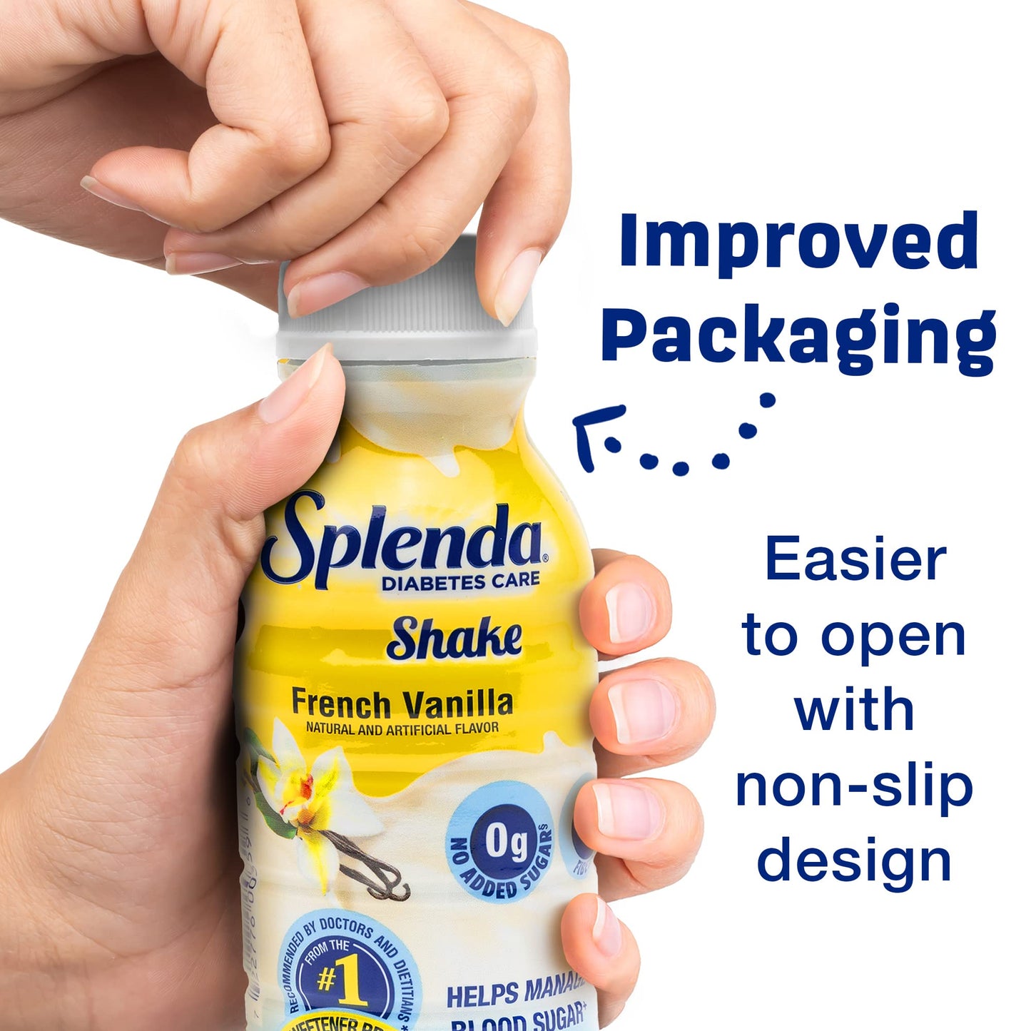 SPLENDA Diabetes Care Shakes  Meal Replacement Shake French Vanilla 8 Fl Oz Pack of 24