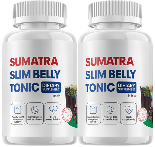 (2 Pack) Sumatra Slim Belly Tonic - Slim Belly Dietary Supplement, Sumatra Slim Belly All-Natural Pills, Sumatra SlimBelly Reviews (120 Capsules)