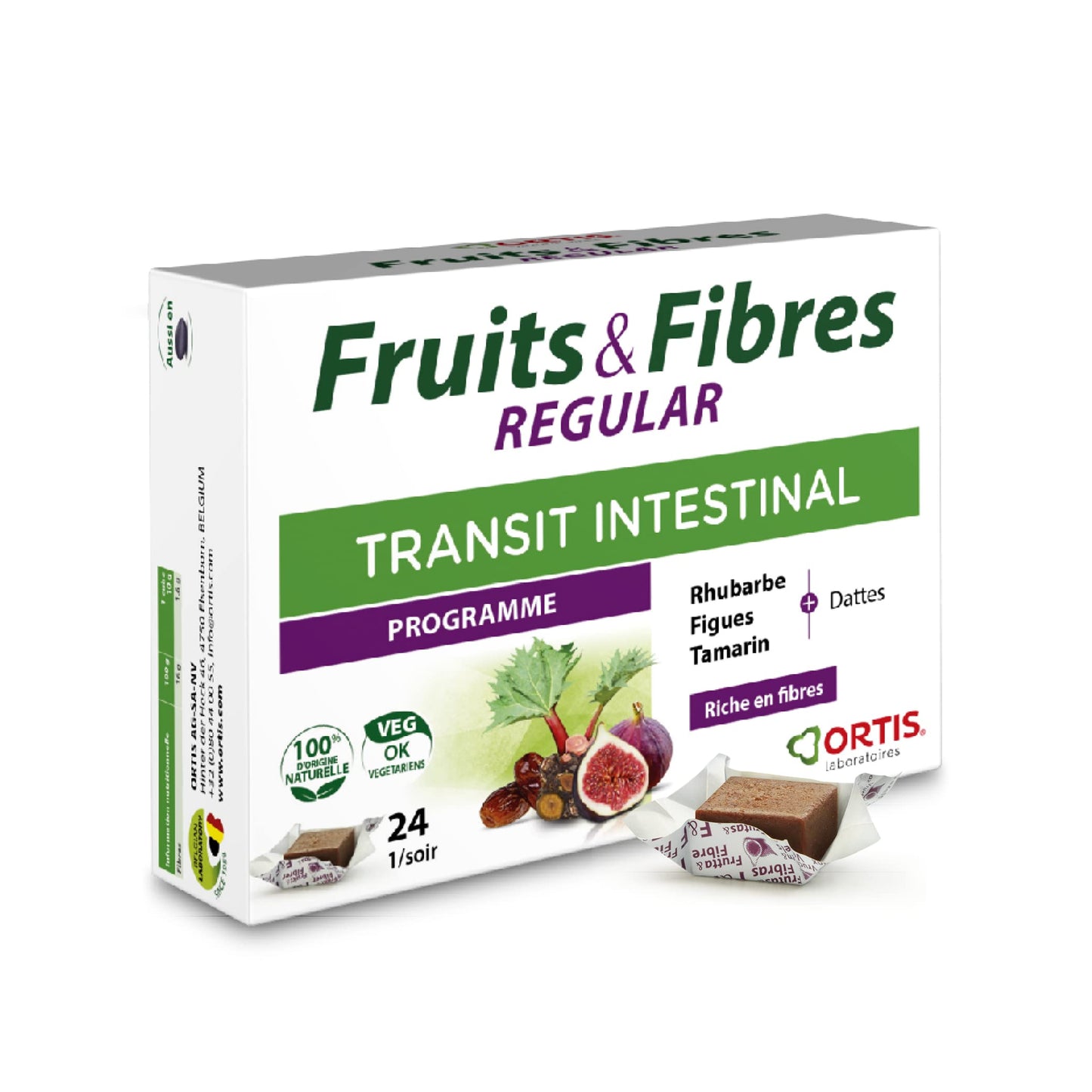 Ortis Fruits & Fibres Regular 24 Cubes