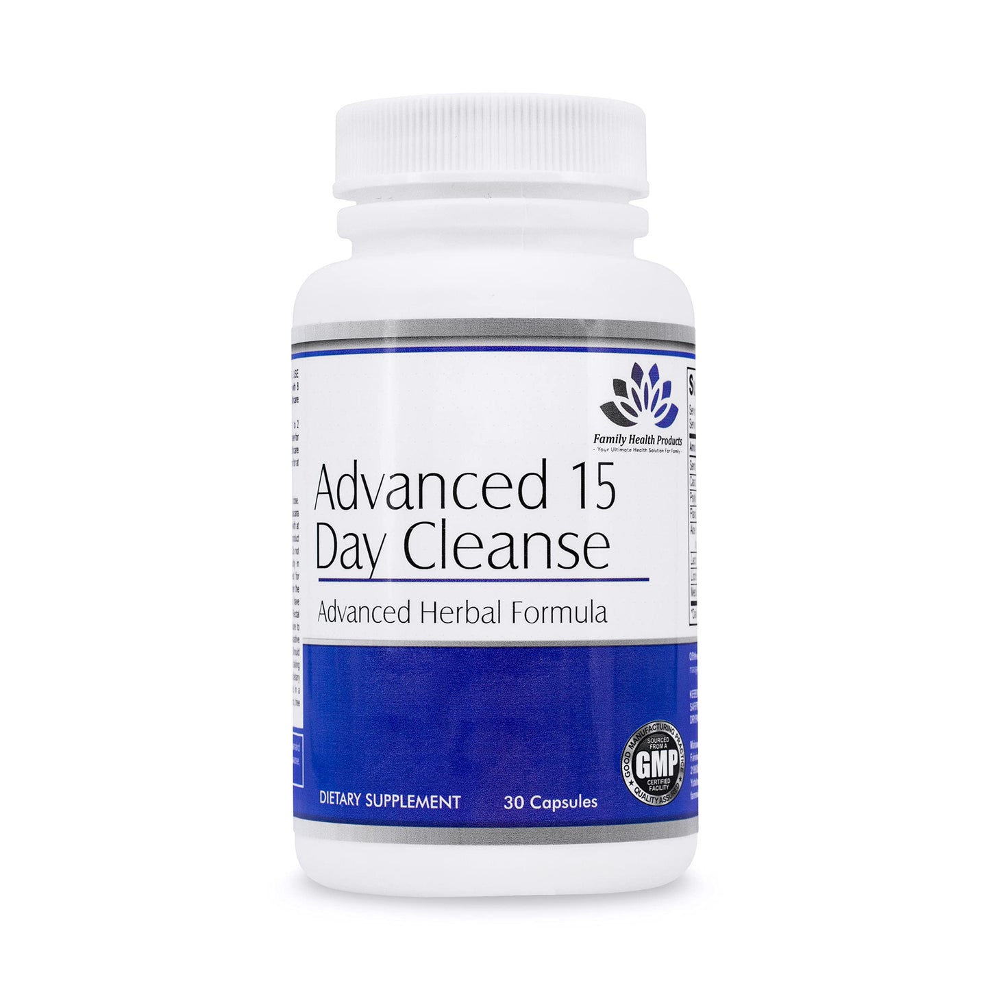 Family Health Products Colon Cleanse - Detox Pills for Women or Men, 15 Day Supplement with Probiotics Supplement Superfoods 15-Day Cleansers for Healthy Bowel Movements | 30 Capsules, 15 Servings