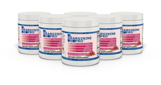 L-ARGININE PRO | 5,500mg L-Arginine Plus L-Citrulline 1,100mg Powder Drink Mix Supplement for Increased Nitric Oxide Production (30 Servings (Pack of 4), Orange & Raspberry)