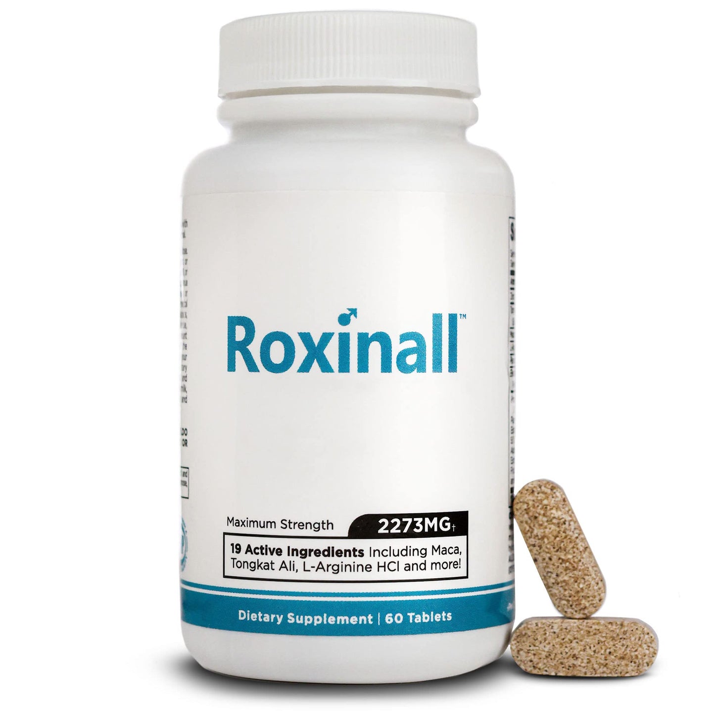 Roxinall Stamina Pills for Men - Made with L Arginine & Maca - Enhance Performance & Endurance, Build Stamina Feel Stronger, 60 Capsules