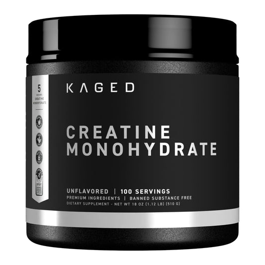 Kaged Creatine Monohydrate Micronized Powder, 100 Servings, Unflavored, Muscle Recovery and Growth Supplement for Men & Women, Vegan, Easily Digestible, Gluten Free, Keto Friendly