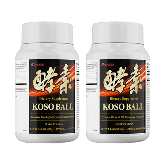 Koso Ball Infused with Pure 160 Fermented Ingredients, Supports Stomach & Intestine Health, Immune Health, Japanese Supplements for Overall Wellness & Balanced Nutrition, Small 342 Pieces, Pack of 2