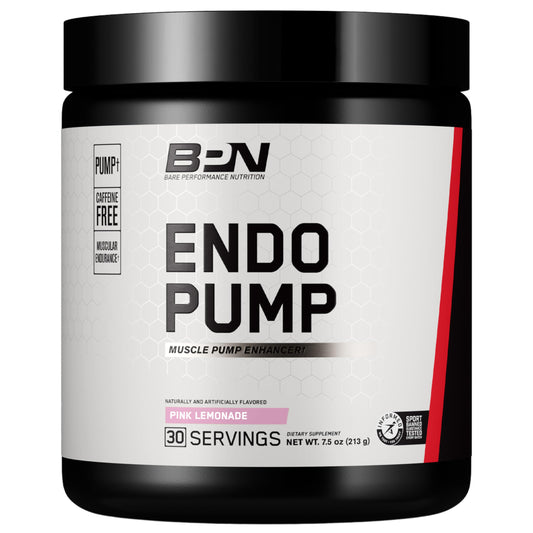 BARE PERFORMANCE NUTRITION, BPN EndoPump Pre-Workout Muscle Pump Enhancer w/L-Citrulline, Increased Blood Flow/Oxygen Transport to Muscles, 30 Servings, Pink Lemonade
