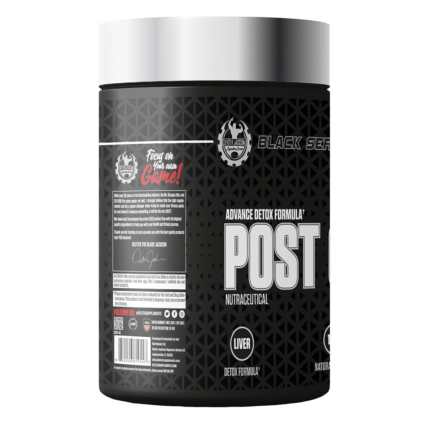 DEXTER JACKSON Black Series Post Cycle Performance | Advance Detox Formula| 60 Tablets, 30 Servings