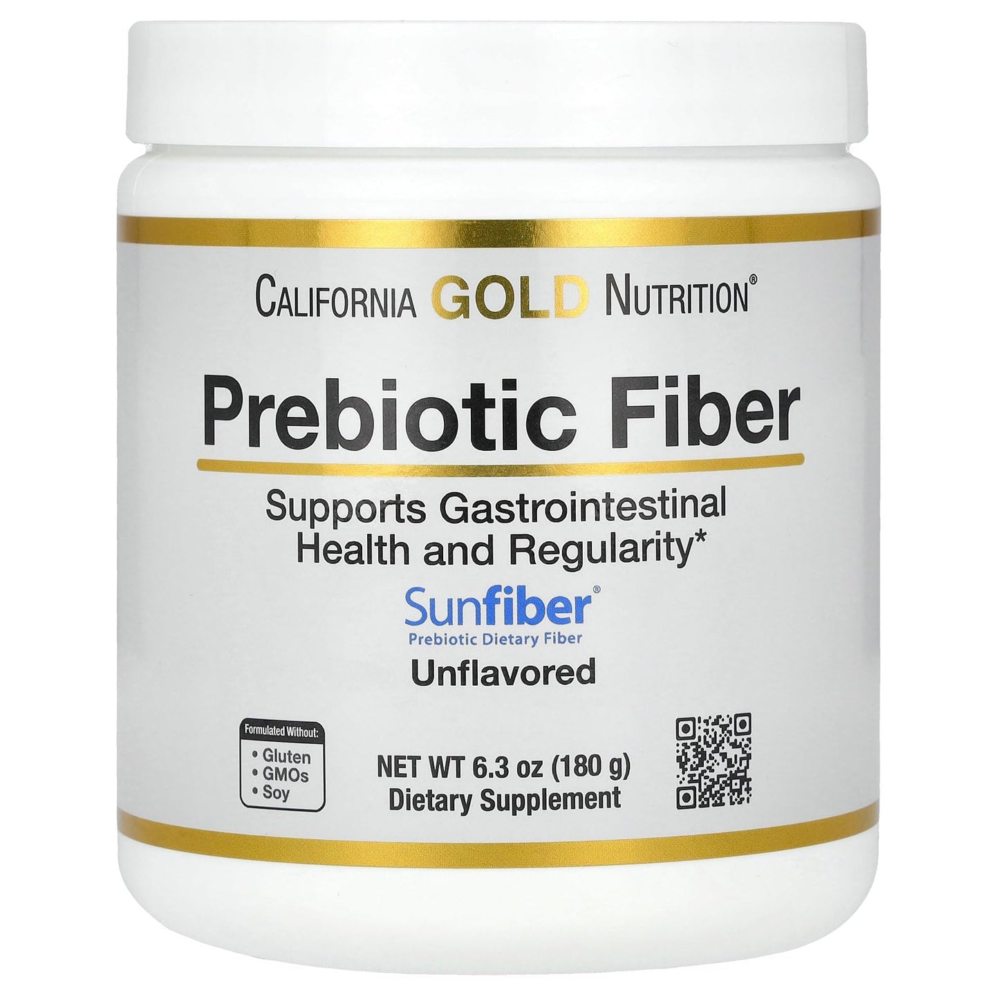 California Gold Nutrition Prebiotic Fiber, 6.3 oz (180 g)