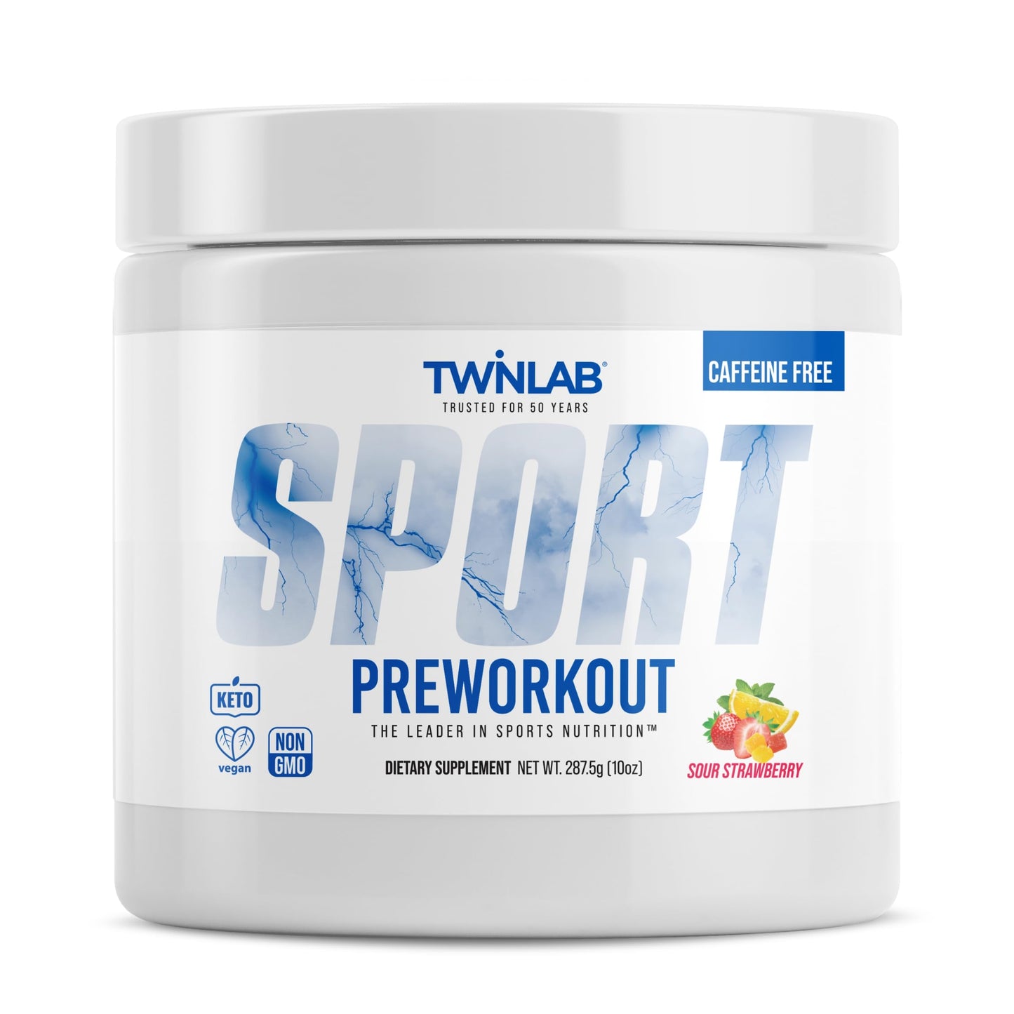 Twinlab Sport Pre-Workout, Strawberry, 10 Oz - 25 Servings, Pack of 2
