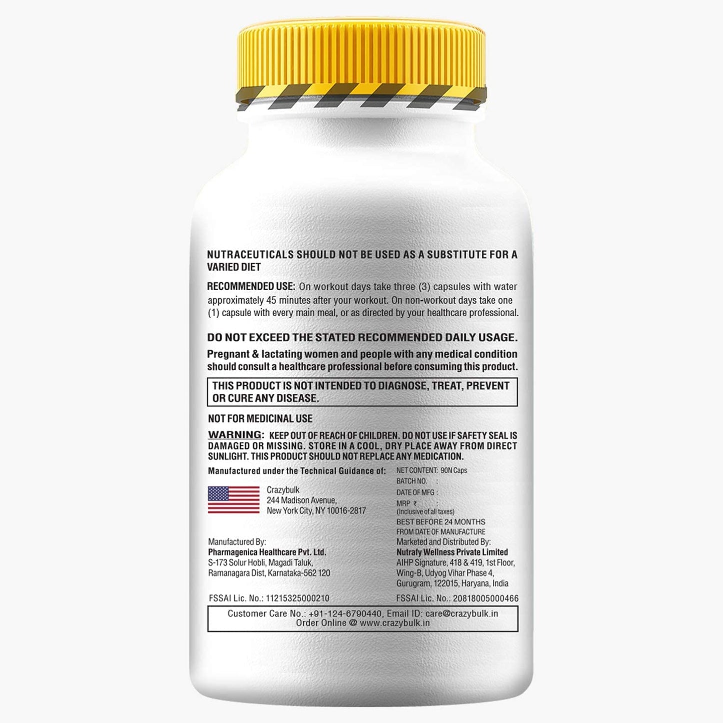 mnb ANVAROL (ANAVAR) Natural Alternative for Cutting & Lean Muscle Supplement, First TIME in India (90 Capsules)