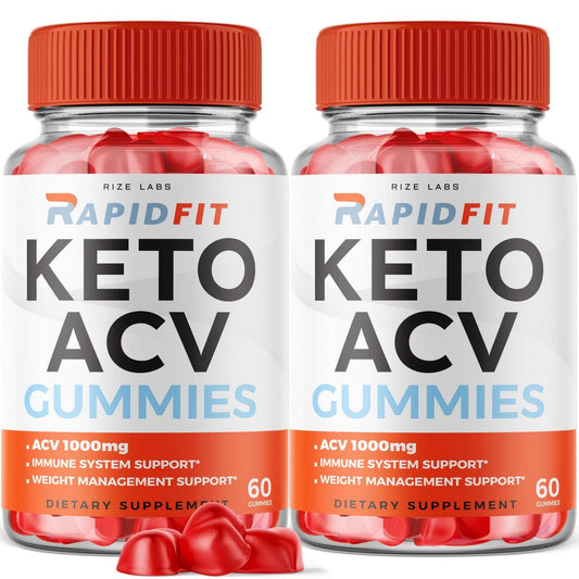 rize labs - RapidFit Keto ACV Gummies for Advanced Weight Loss with Apple Cider Vinegar Supplement Helps in Reducing Belly Fat for Extra Strength (120 Gummies)