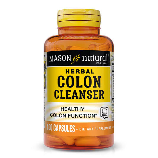 MASON NATURAL Herbal Colon Cleanser, 300 Day Supply, Dietary Supplement Supports Digestive Health with Soluble Fibers, Probiotics & Herbs, 3 Pack