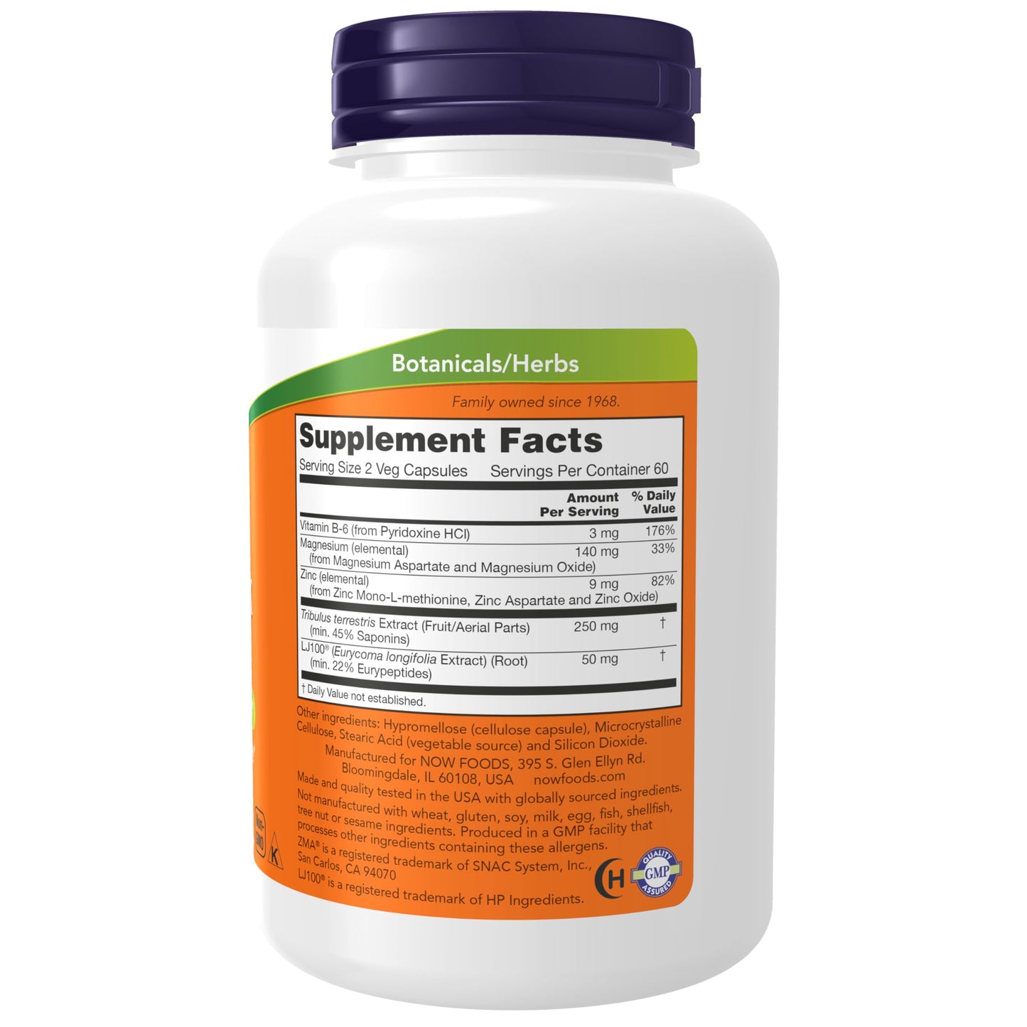 NOW Foods Supplements, TestoJack™ 100 with LJ100®, a potent standardized extract of Tongkat Ali (Eurycoma longifolia), Tribulus and ZMA®, 120 Veg Capsules