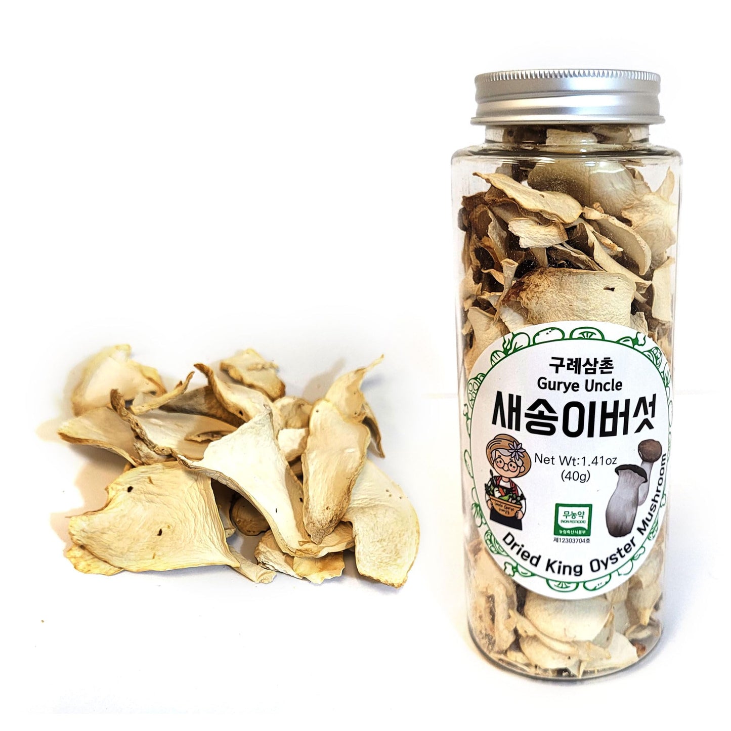 Gurye Uncle 100 Korea Natural Dehydrated Vegetable Flakes Cut  Sifted in Reclosable Bottle for Soup Ramen Topping Stirfries Salad  Pack of 3 King Oyster Mushroom Zucchini Green Onion