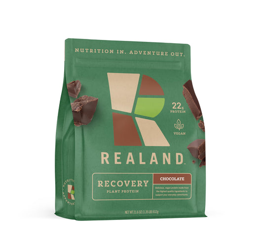Realand Chocolate Vegan Plant Protein Isolate - Fava Bean Protein Powder for Recovery - 22g of Protein - 17 Servings