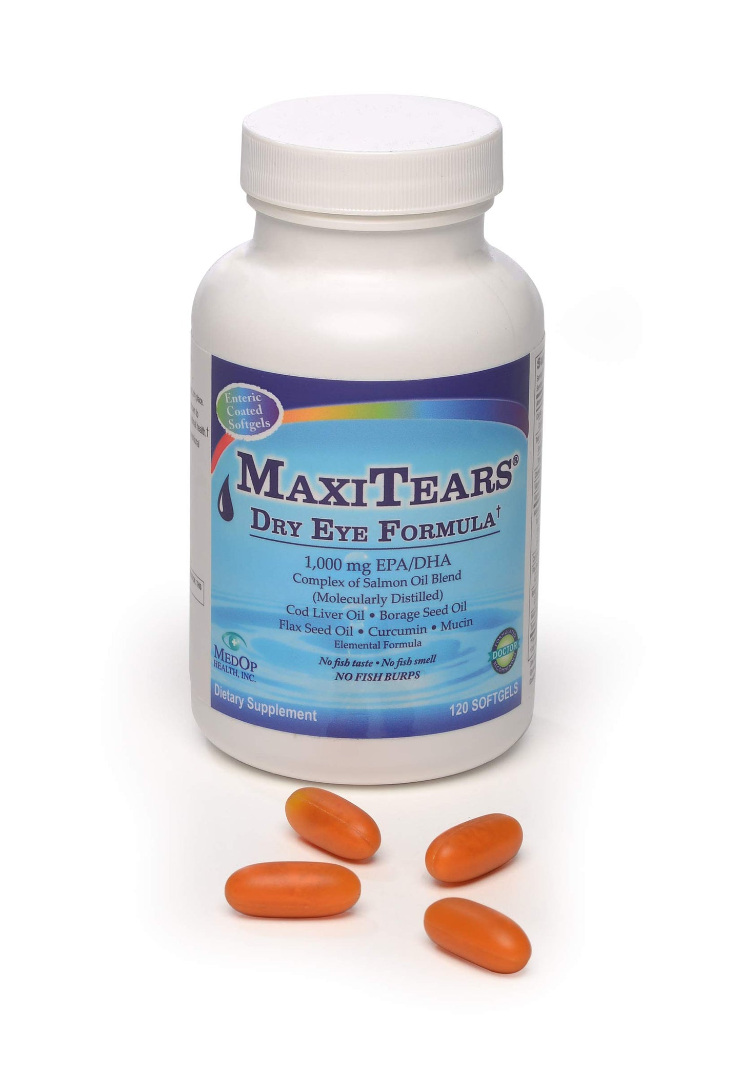 MaxiTears MedOp Dry Eye Formula 120 softgels, 1bottle