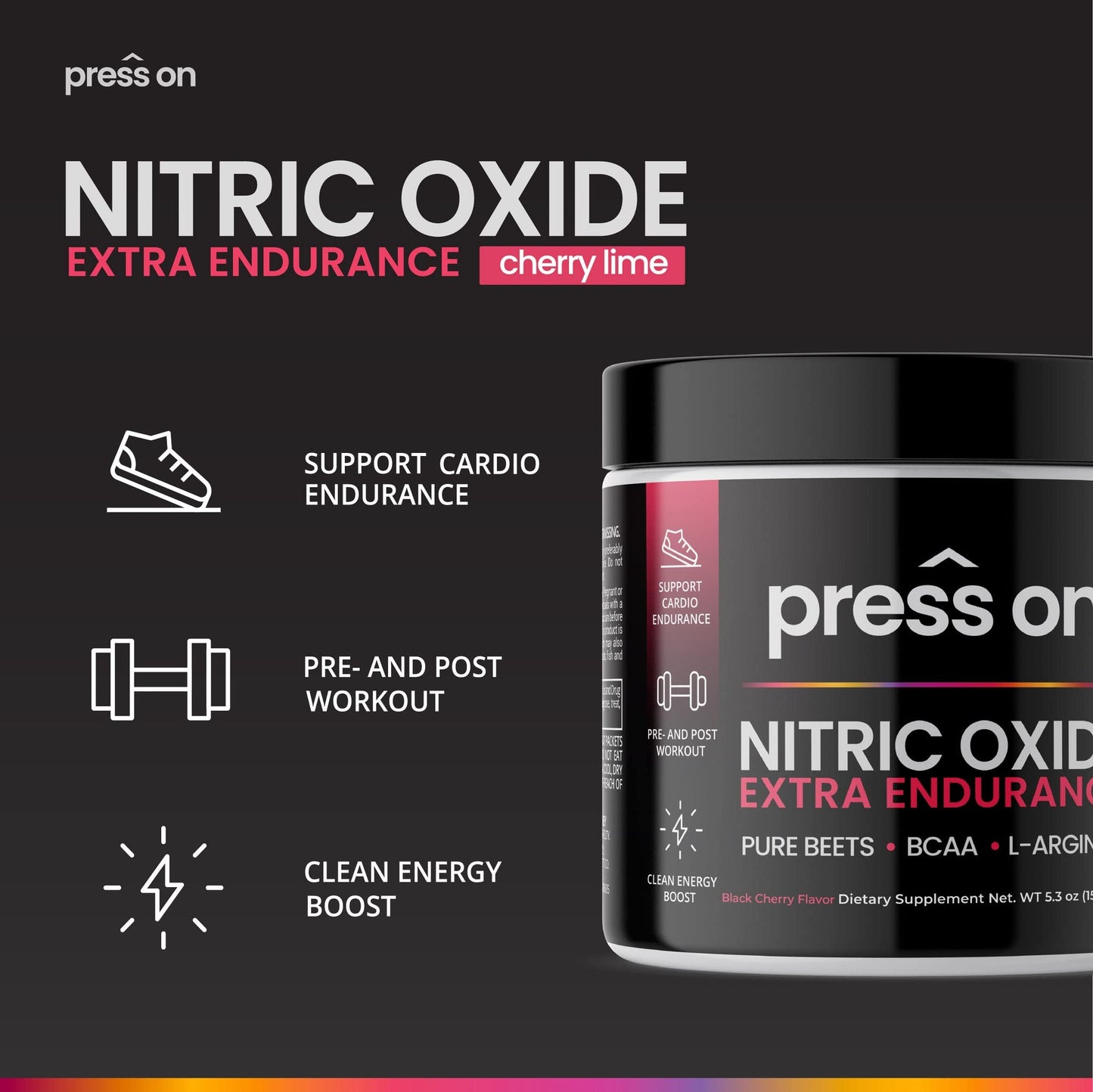 Press On Nitric Oxide Beets Tablets + Extra Endurance Beets (Bundle)