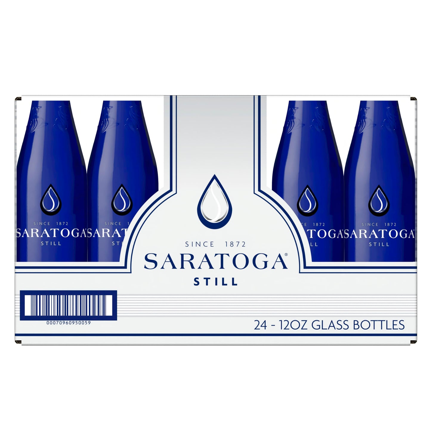 Saratoga Natural Spring Water  12 oz NonCarbonated Pack of 24