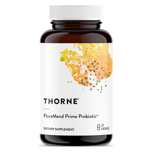 THORNE FloraMend Prime Probiotic - Shelf Stable and Stomach Acid-Resistant* Probiotic Blend - 30 Capsules