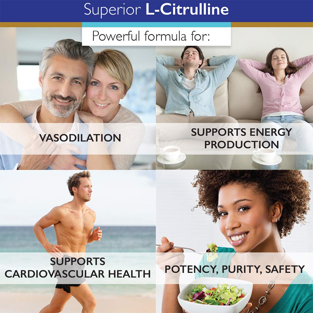 Superior Labs - Pure L-Citrulline - Free Form - Optimal 3,000mg Dosage - 150 Vegetable Capsules - Supports Vasodilation, Energy Production and Cardiovascular Health