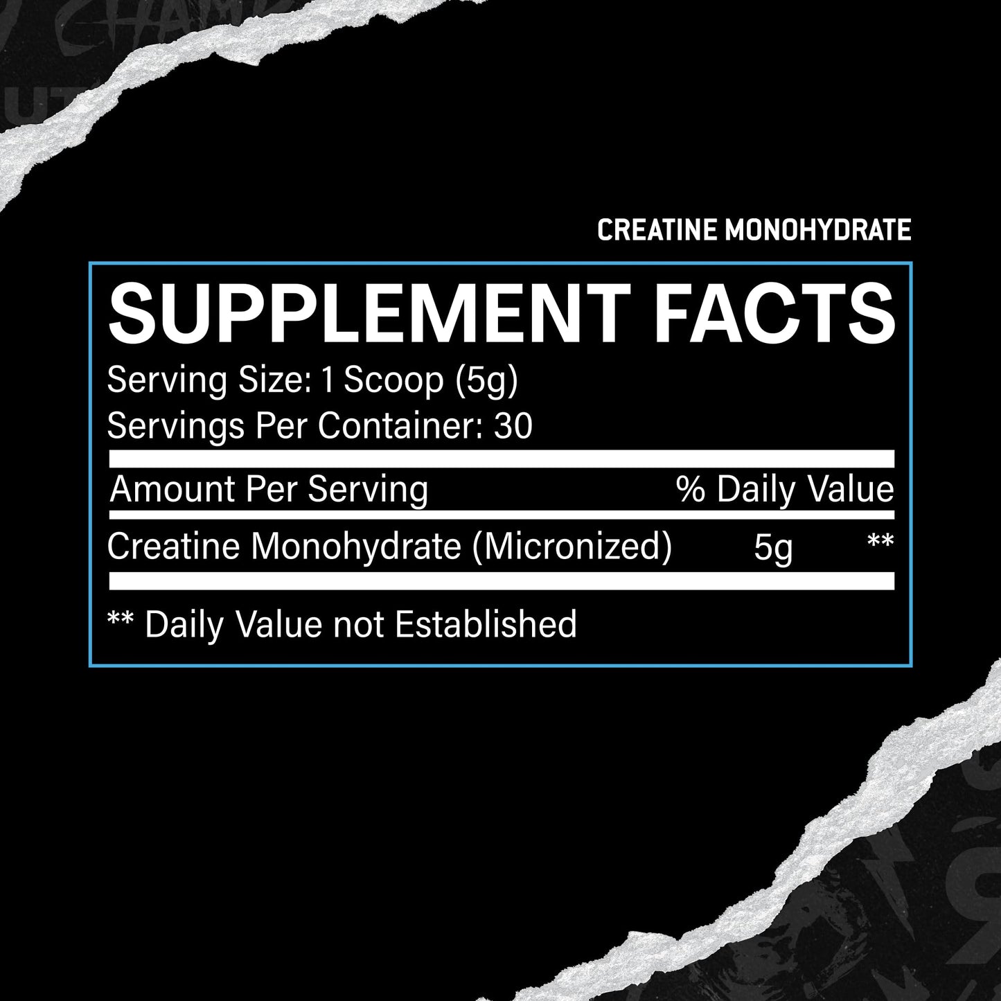 RUCK NUTRITION Creatine | Pure Creatine Monohydrate for Muscle Growth and Recovery | Strength and Endurance Support for Sports Performance | 5g of Creatine Monohydrate (30 Servings, Unflavored)