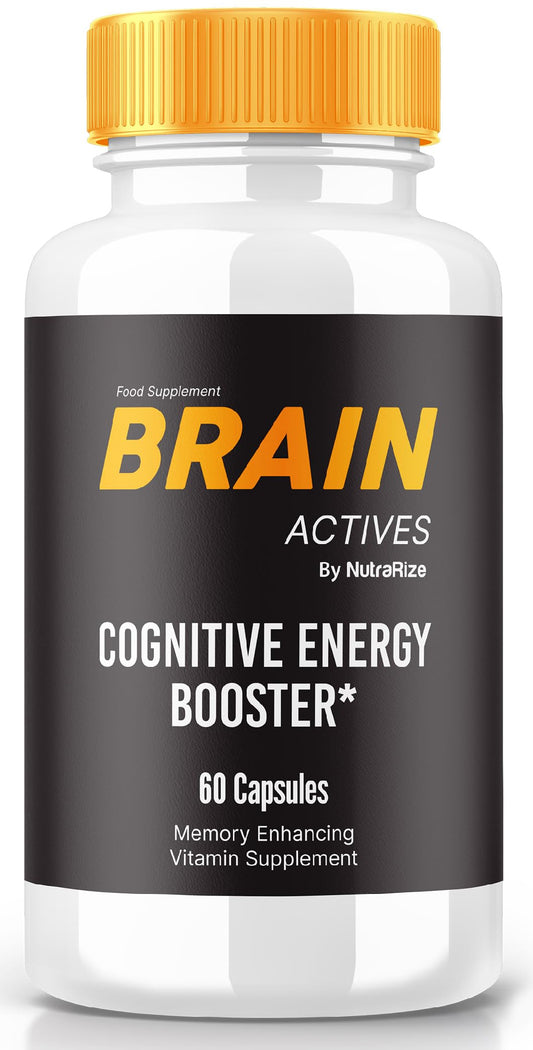 Brain Actives Capsules, Brain Active Advanced Cognitive Health Support, Brain Actives Maximum Strength Memory Formula, Brain Actives Supplement for Brain Fog, BrainActives Pills Reviews (60 Capsules)