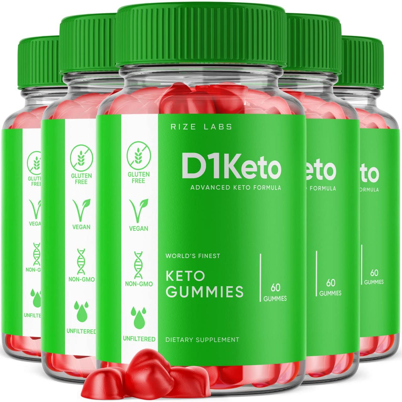 (5 Pack) D1 Keto Gummies - D1 Keto ACV Gummies for Advanced Weight Loss D1 Keto Gummies with Apple Cider Vinegar Supplement Belly Fat Extra Strength Gomitas Vegan Non GMO (300 Gummies)