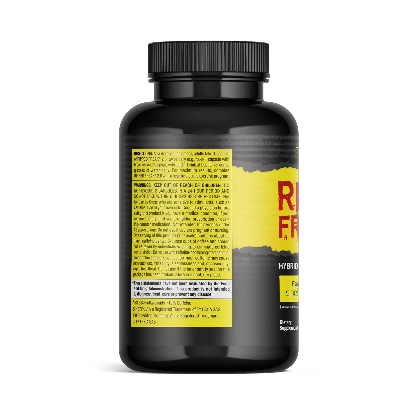 Pharmafreak RIPPED FREAK 2.0 - Hybrid Weight-Loss Supplement - USA - 60ct