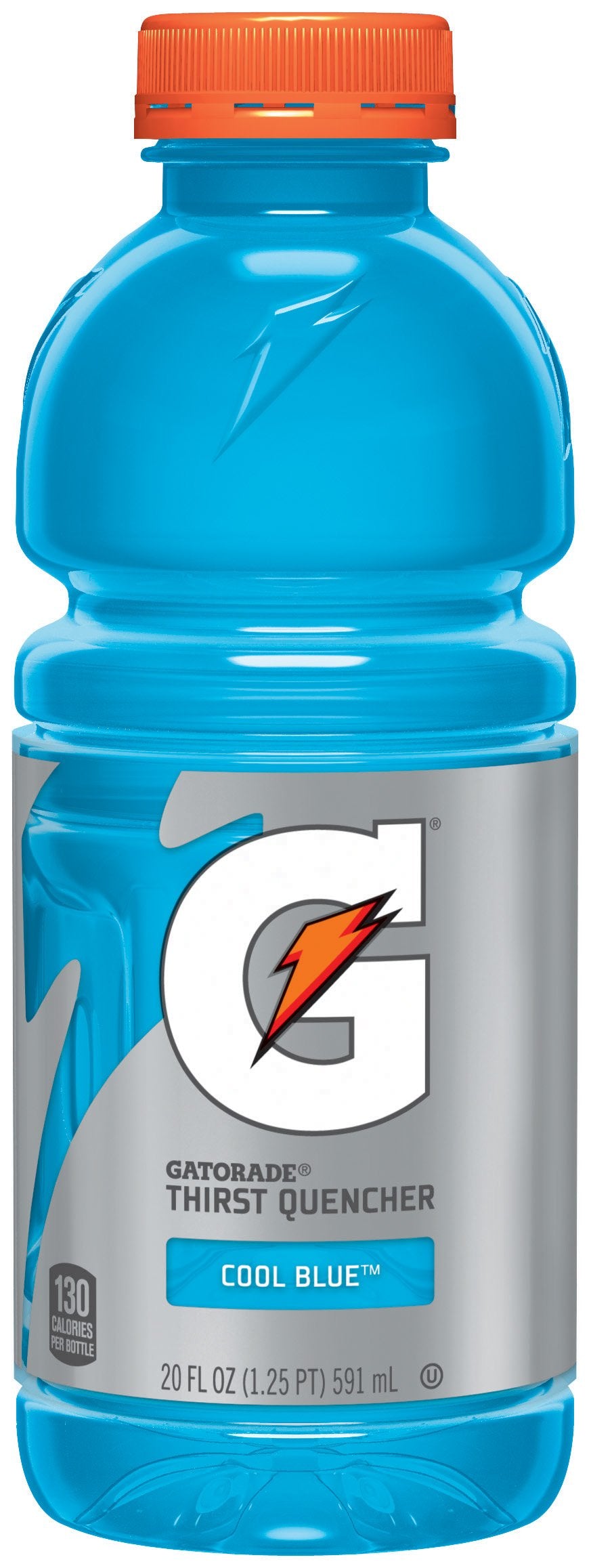 Gatorade Thirst Quencher Sports Drink Cool Blue 20oz Bottles 4 Pack Electrolytes for Rehydration