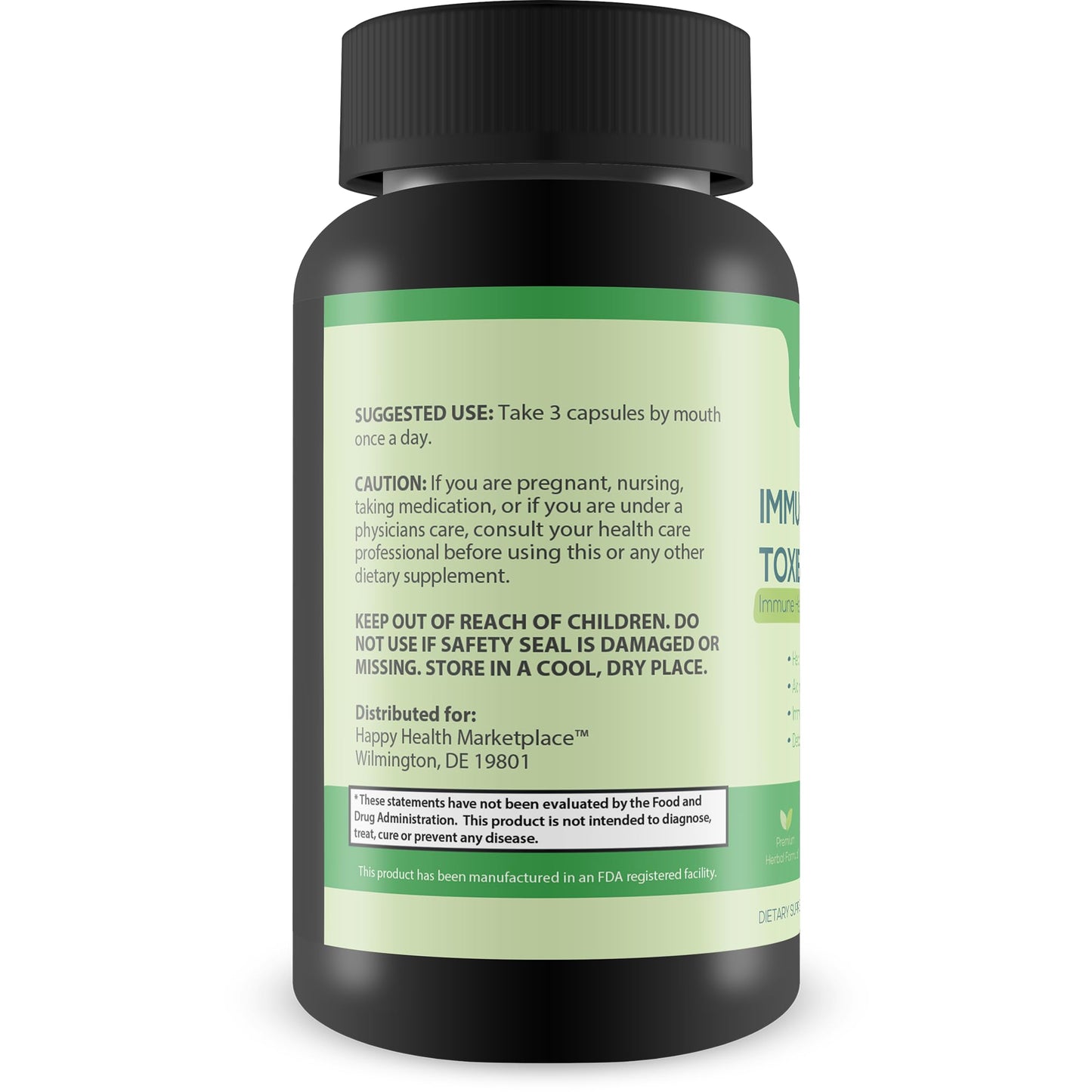 Immune Detox Toxibinder Pro - Detox & Immune Support Supplement - Help Expel Toxins - Natural Detox Cleanse - Psyllium, Vitamin C, Ginger, Zinc, Dandelion Root - Full Body Detox Immune Boost Support