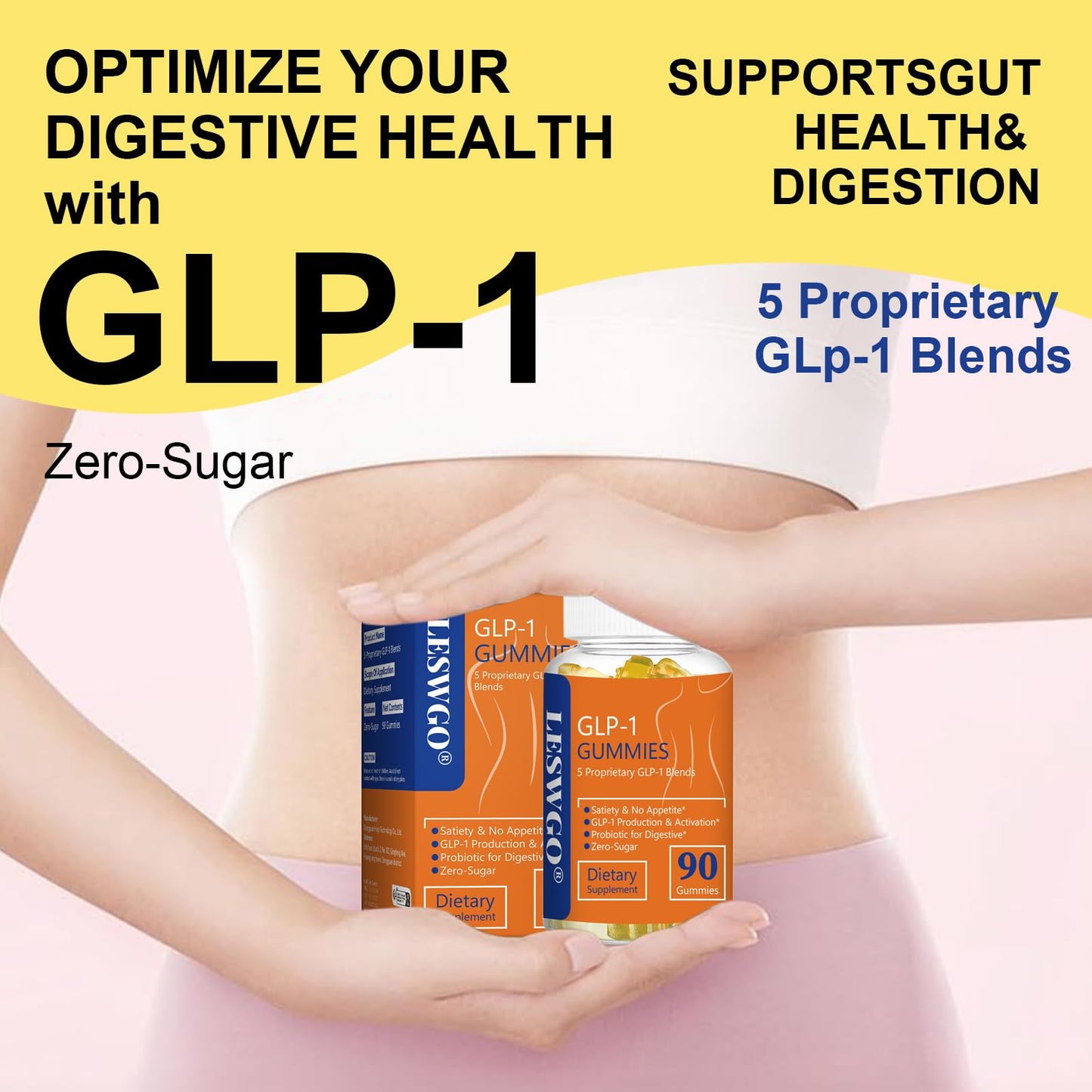 Vjningu GLP-1 Gummies | GLP-1 Supplement- Probiotic, Berberine, Fiber Support GLP-1 Naturally GLP-1 Probiotic Gummies for Women & Men(Yuzu Flavor,90 Gummies) (Pack of 1, Yuzu Flavor,90 Gummies)