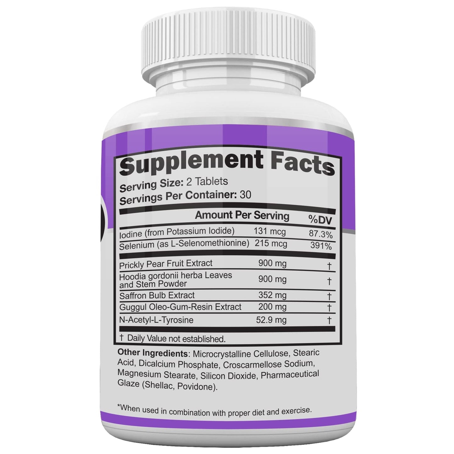 No-Stim Non Stimulant Fat Burner Diet Pills That Work- Appetite Suppressant & Best Caffeine Free Weight Loss Supplement- Natural Thermogenic Fat Loss Pill- 60 Tablets