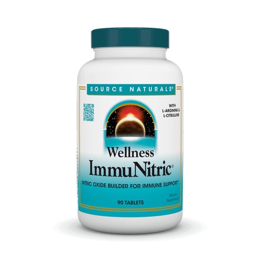 Source Naturals Wellness Immunitric, Nitric Oxide Builder for Immune System Support* - 90 Tablets
