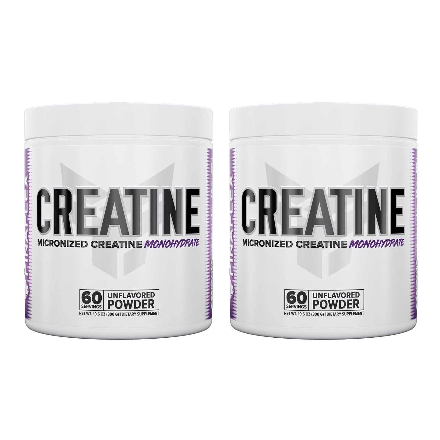 FINAFLEX Pure CREATINE, Unflavored - 10.6 oz, Pack of 2 - Promotes Muscular Strength, Size & Performance - 100% Pure, Micronized Creatine Monohydrate - 120 Total Servings
