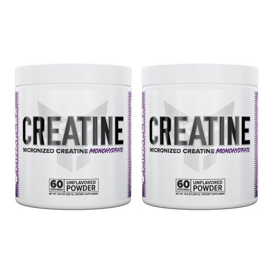 FINAFLEX Pure CREATINE, Unflavored - 10.6 oz, Pack of 2 - Promotes Muscular Strength, Size & Performance - 100% Pure, Micronized Creatine Monohydrate - 120 Total Servings