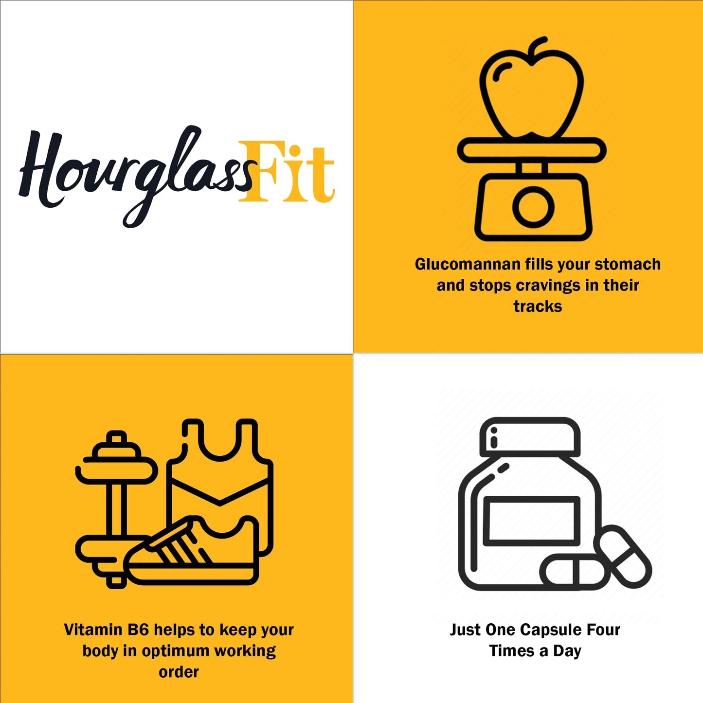 HOURGLASS FIT - 120 Fat Burner Diet Pills - Weight Loss Pills for Women - 100% Natural Ingredients - Premium Supplement