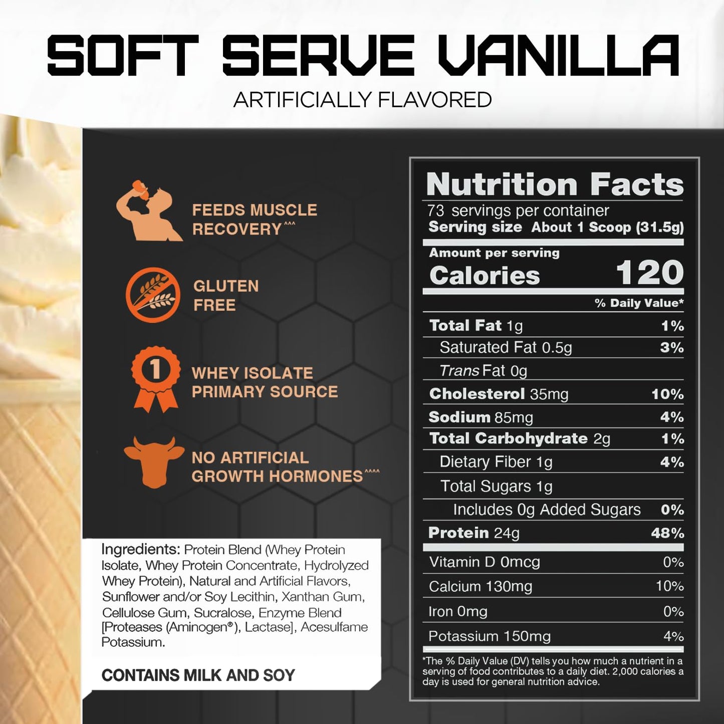 Rival Whey Soft Serve Vanilla 5lb